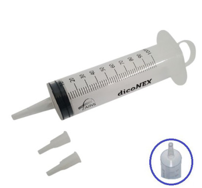 Fecskendő 3r. 100ml catheter vég