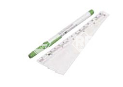Jelölő toll, 160-R Sebészeti marker, vastag hegyű, flexibilis vonalzóval, steril