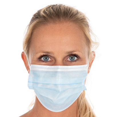 Szájmaszk Hygostar II típusú 3-rétegű PP egyenként csomagolva