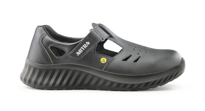 ARTRA ARMEN  9007 6660 S1 ESD SRC fekete szandál 35