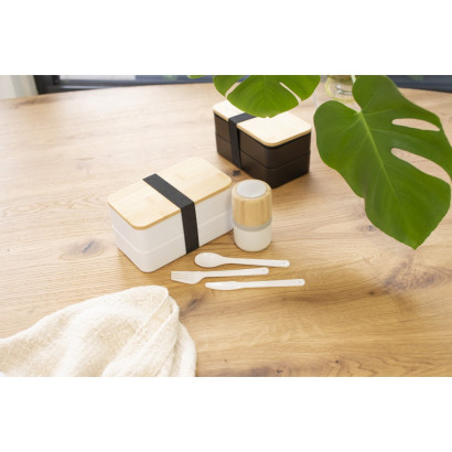 Duplafalú ételdoboz fehér