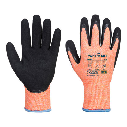 Vis-Tex Winter Cut D13 nitril kesztyű Narancs/Fekete L