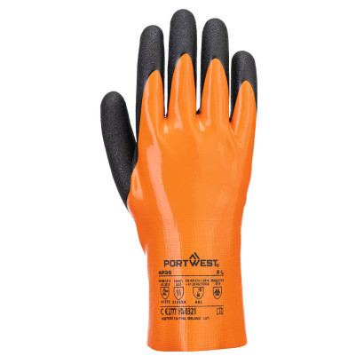 Grip 15 nitril kesztyű Narancs/Fekete L