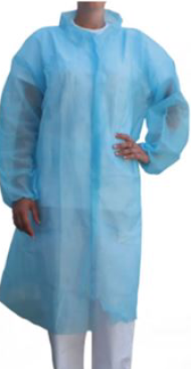 Látogatóköpeny Guarder tépőzáras 20g kék 2XL