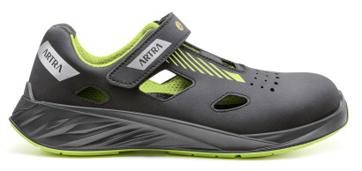 ARTRA ARYA 300 618080 S1 ESD fekete/sárga szandál 35