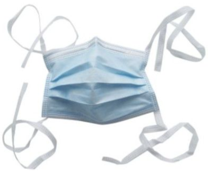 szájmaszk 3 rtg kötős KÉK