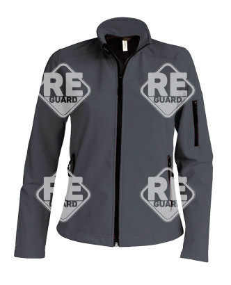 Kabát Kariban 400, női, softshell, fekete 2XL