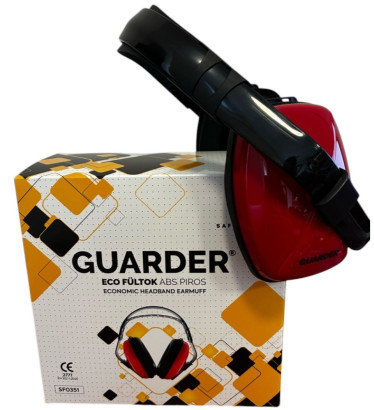 Guarder Eco fültok ABS piros