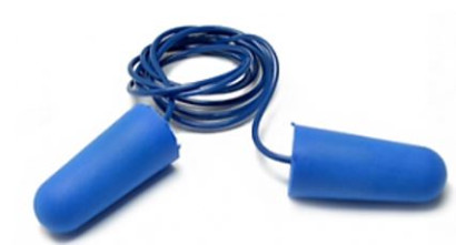 Safety First PU-hab füldugó zsinóros detektálható kék