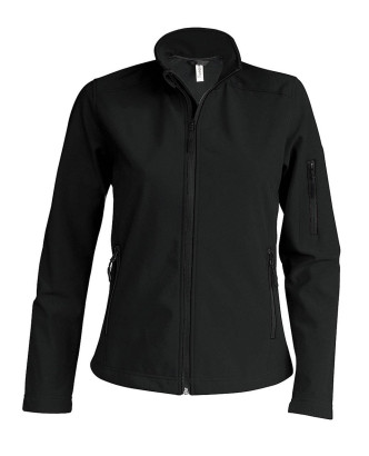 Kabát Kariban 400, női, softshell, fekete 2XL
