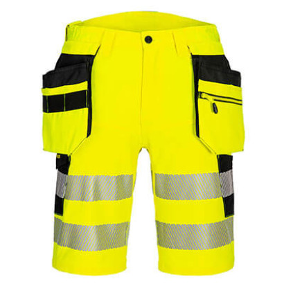 DX4 Hi-Vis Holster rövidnadrág Sárga/Fekete 30