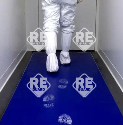 szennyfogó szőnyeg (antibakteriális), kék 45x115, 30 lapos, 10 csom./karton