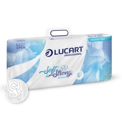 Toalettpapír kistekercses Lucart Strong 3.10 hófehér 10 tek/csmg; 7csmg/krt