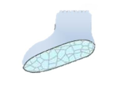 Partigard cipővédő, antisztatikus, AQUAGRIP csúszásm. talp 31 cm