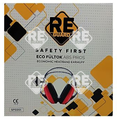 Safety First Eco fültok ABS piros