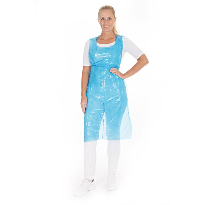 Fóliakötény Hygostar 125x70cm 16my rollos 200db kék