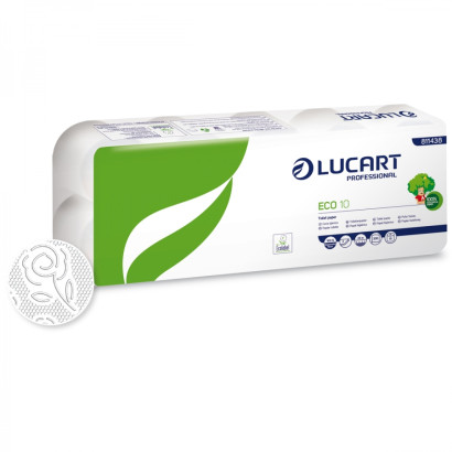Toalettpapír kistekercses Lucart ECO 10, 24m