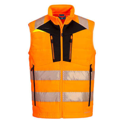 DX4 Hi-Vis Softshell Mellény Narancs/Fekete 4XL