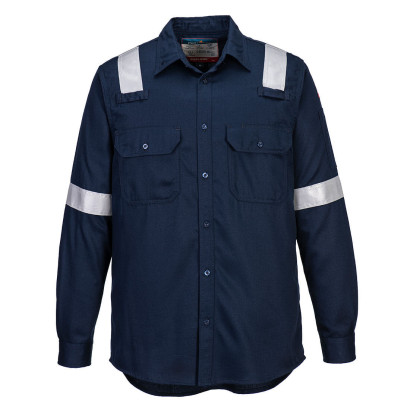 FR Lightweight könnyű lángálló antisztatikus ing Navy L