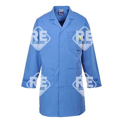 Antisztatikus ESD köpeny világoskék L