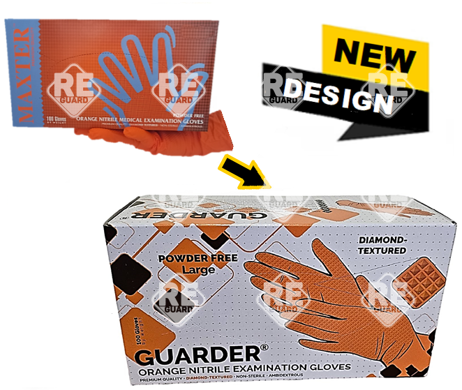 MAXTER Nitril Orange Diamond Prémium erősségű 8,4g  pm kesztyű M