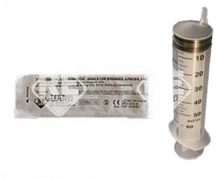 fecskendő 3r. 50ml gumidugós luer slip