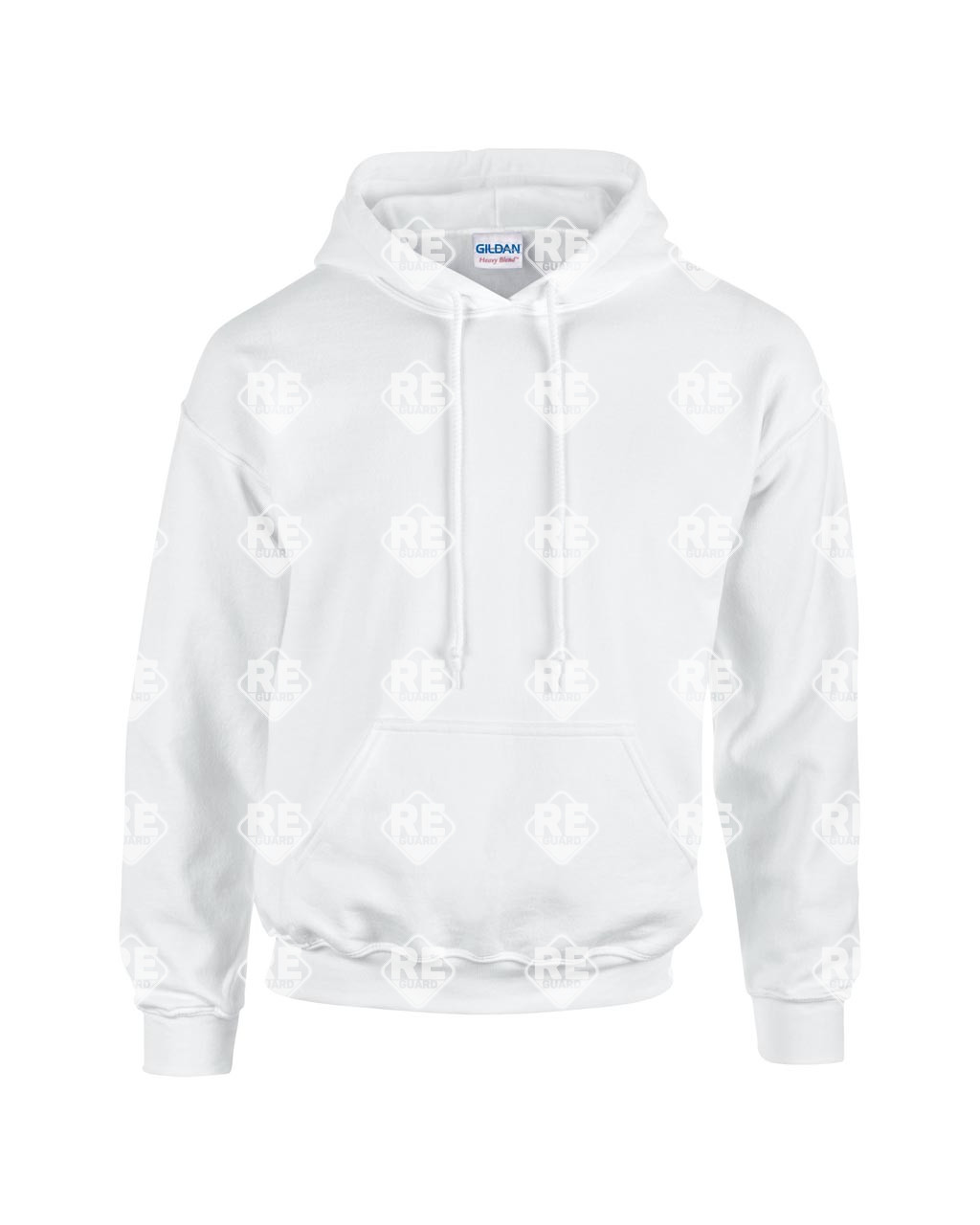 Pulóver Gildan 18500 kapucnis, kevertszálas, kenguruzsebes, antik cherry red, 2XL