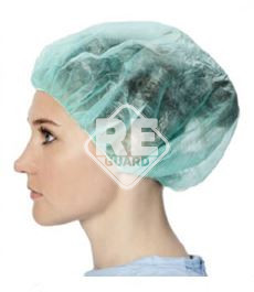 Nővérsapka Guarder körgumis 21" zöld 25gsm