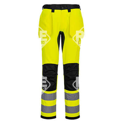 WX2 Hi-Vis nadrág lezippzározható lengőzsebbel Narancs/Fekete 28