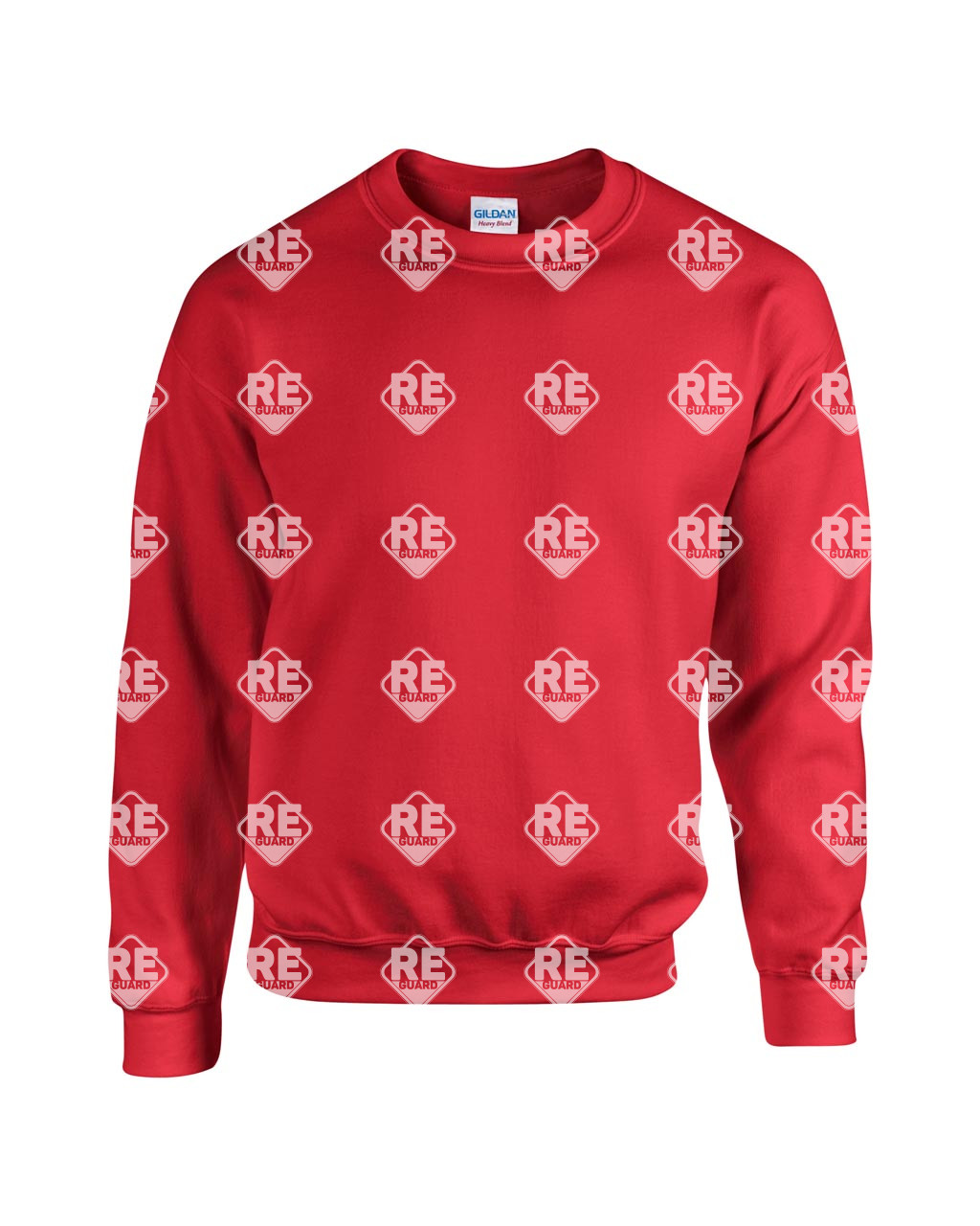 Pulóver Gildan 18000 környakas, kevertszálas, ash 2XL