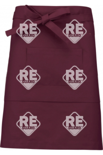 Kötény Kariban 899 derékszalagos, 2 zsebbbel bézs