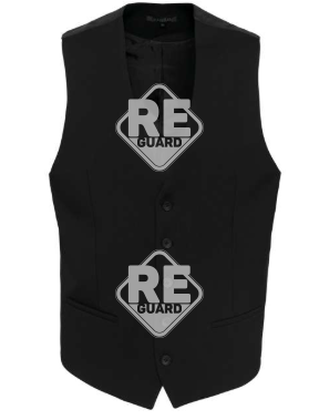 Herrenweste aus mischgewebe Kariban schwarz 46