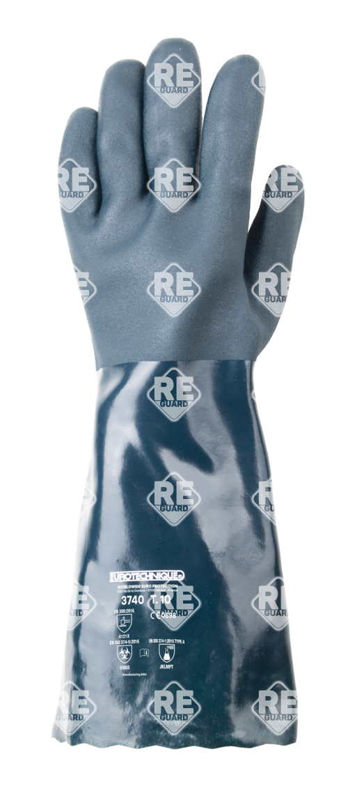 Mártott pollimer kesztyű, zöld, vegyszerálló 40 cm_8