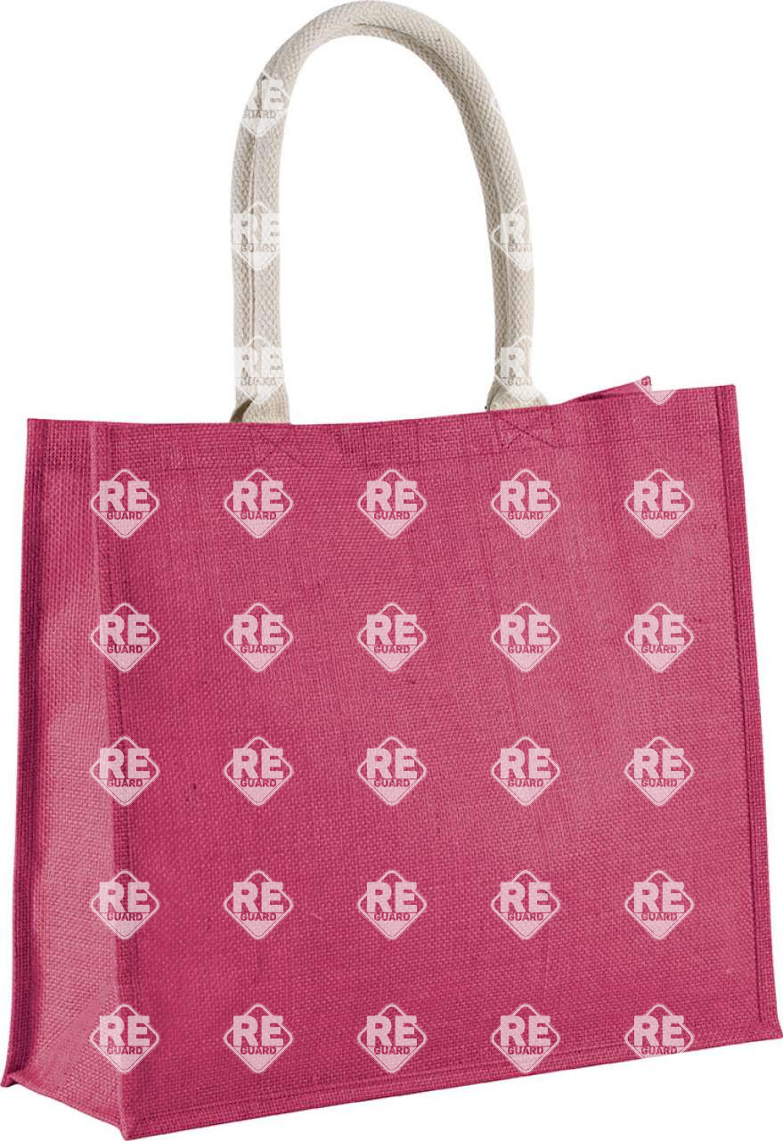 Strandtáska/bevásárlótáska tépőzáras KIMOOD jutaszövetből fekete