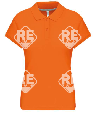 KA242 női pique póló galléros fekete 2XL