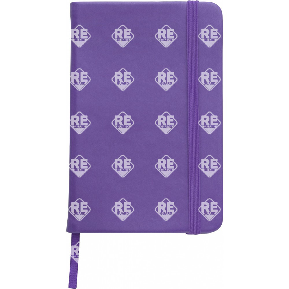 A5-ös jegyzetfüzet puha PU borítással fekete