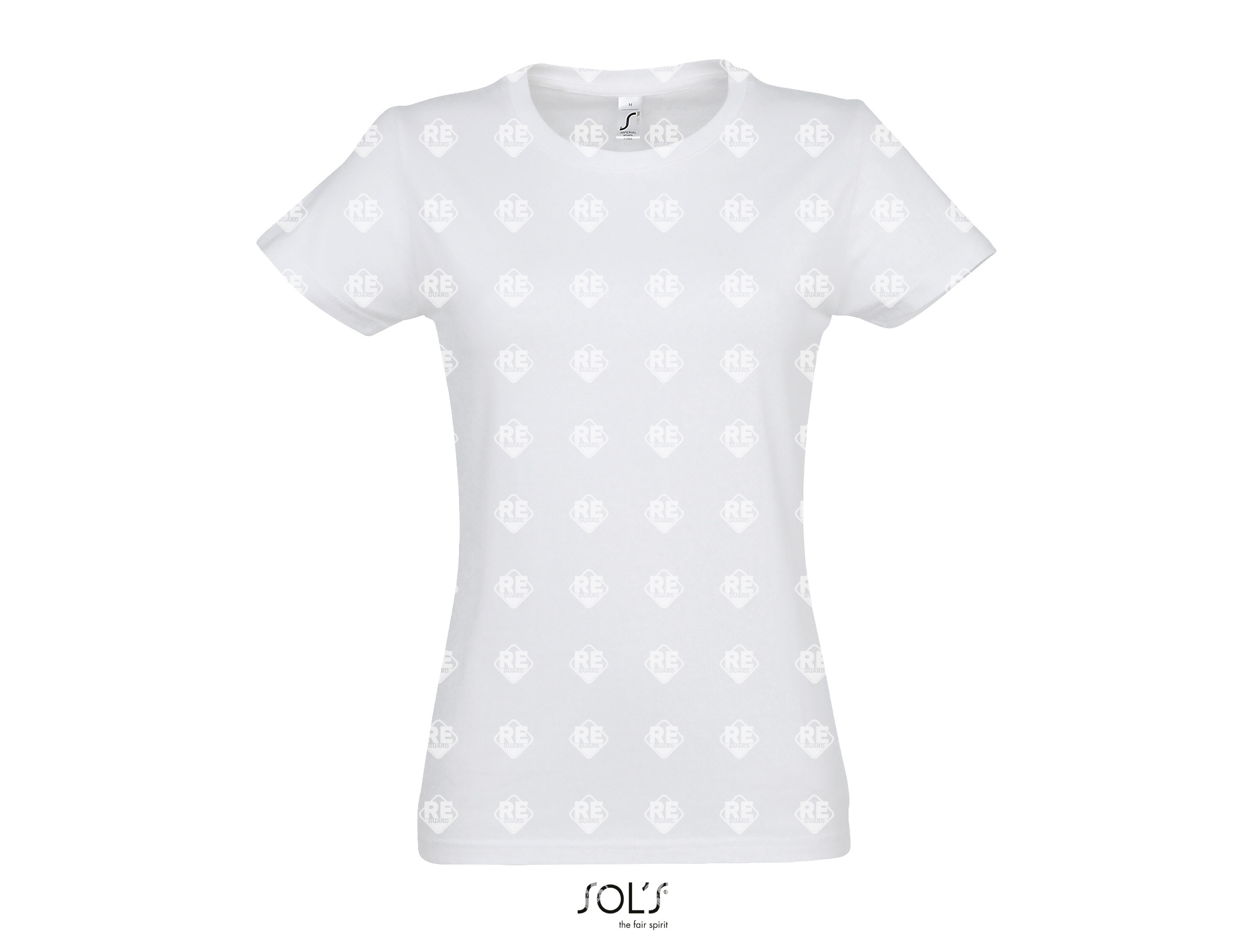 Póló SOL's Imperial, női, környakas, pamut, caribbean blue 2XL