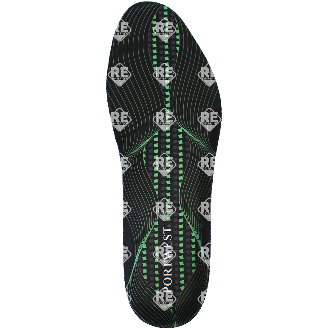 Gel & Arch talpbetét fekete/zöld L