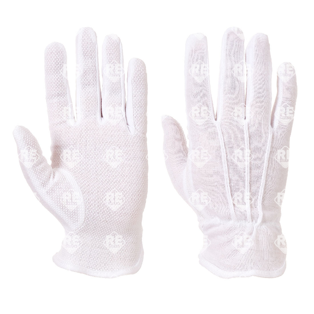 Mikropontozott kesztyű fehér L