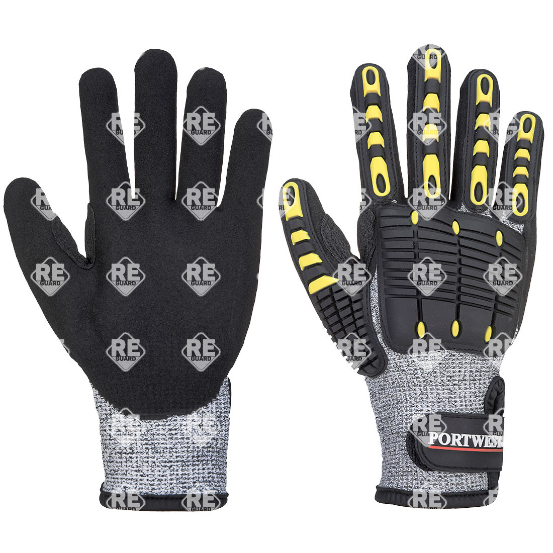 Anti Impact vágásbiztos kesztyű szürke/fekete L