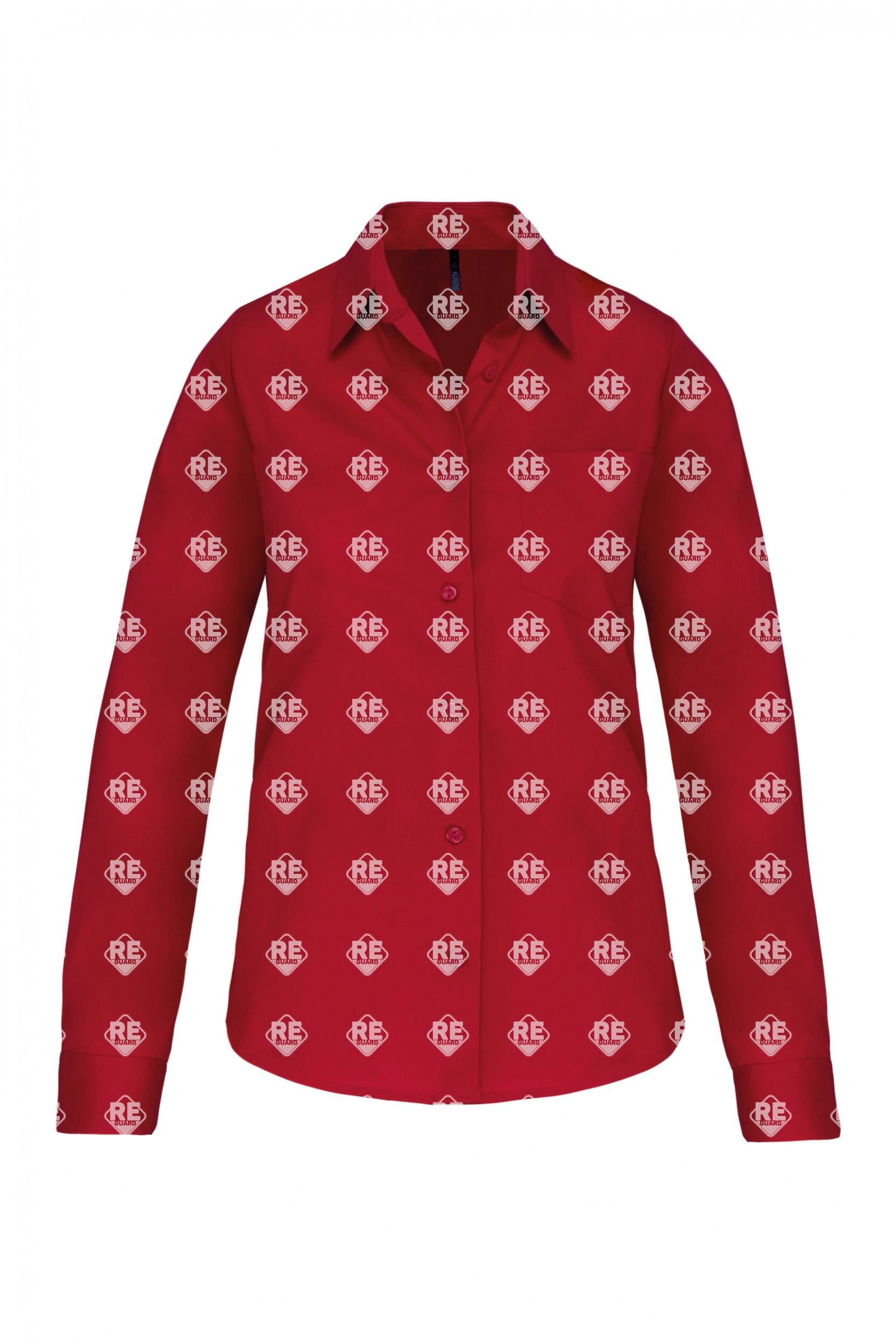 Ing Kariban 542 női, hosszú ujjú, pamut, fekete 2XL