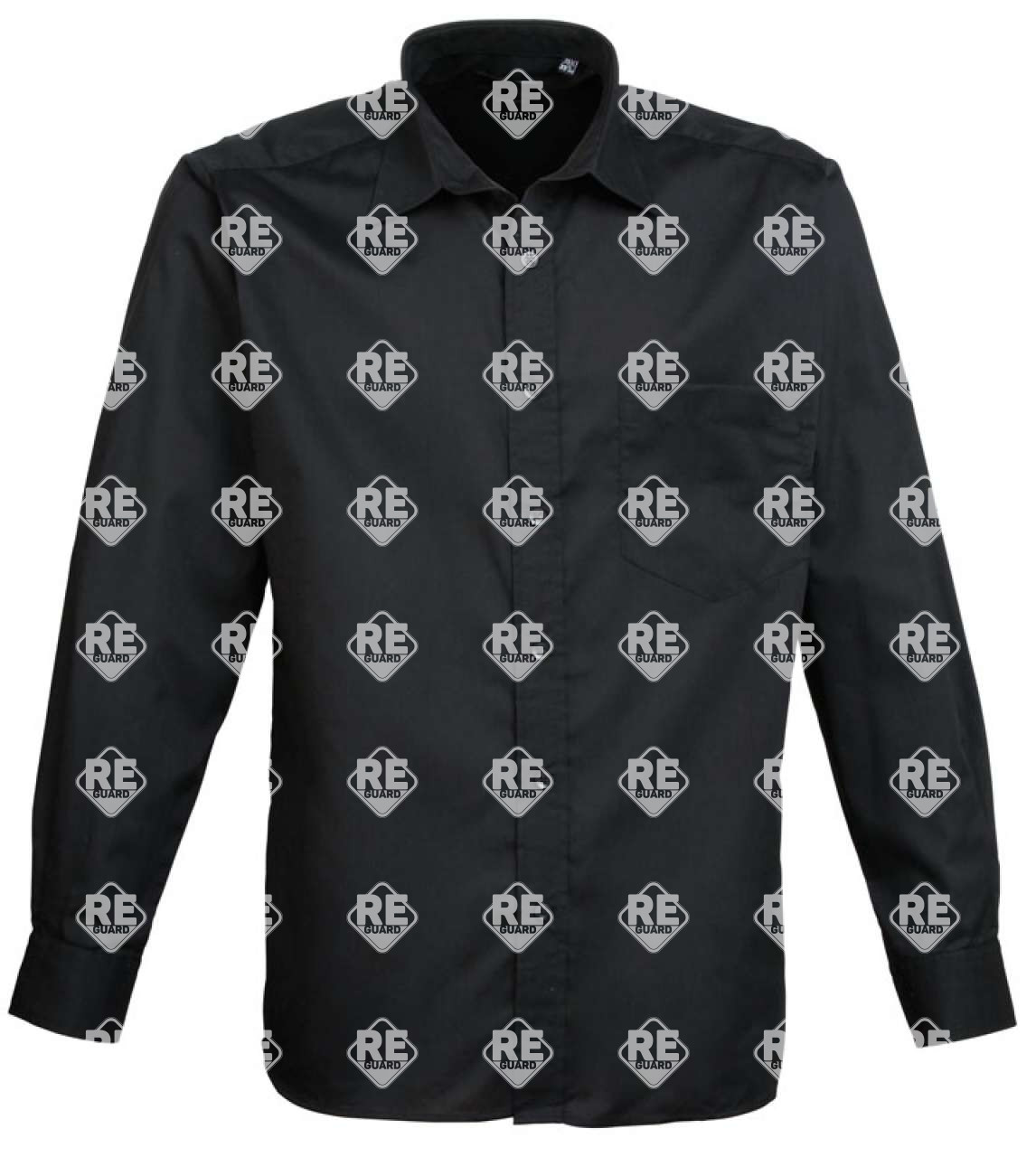 Ing Premier 200 férfi, hosszú ujjú, puplin fekete 2XL