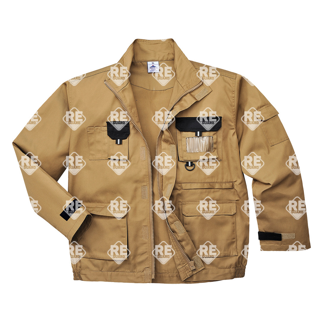 Texo Contrast munkakabát fekete/szürke XXL