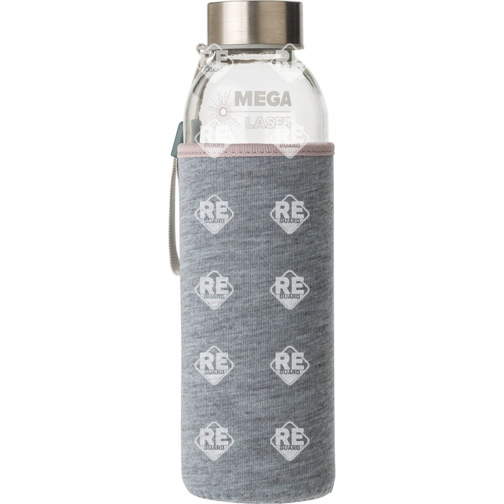 Üvegpalack neoprén tokban fekete 500 ml