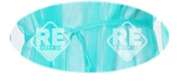 Látogatóköpeny Guarder kötős gumis mandzsettával 25g zöld XL