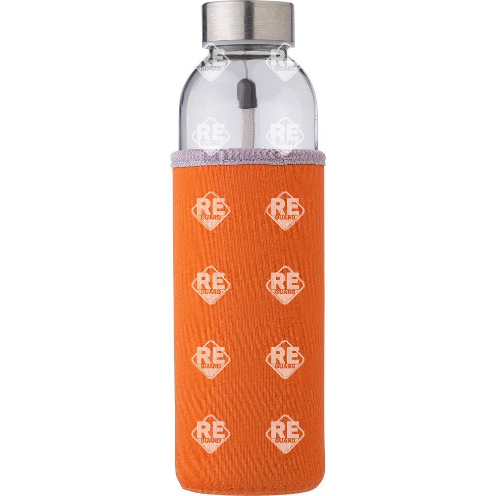 Üvegpalack neoprén tokban fekete 500 ml