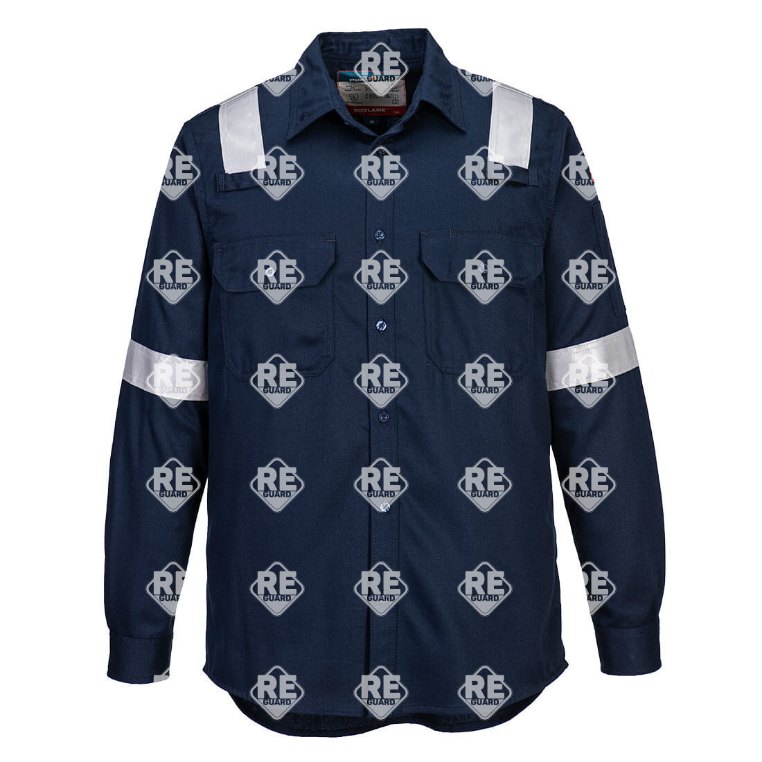 FR Lightweight könnyű lángálló antisztatikus ing Navy L