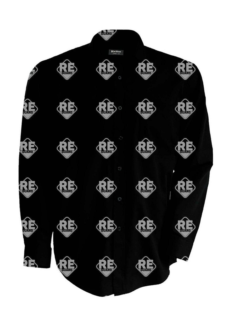 Ing Kariban 541 férfi, hosszú ujjú, pamut fekete 2XL