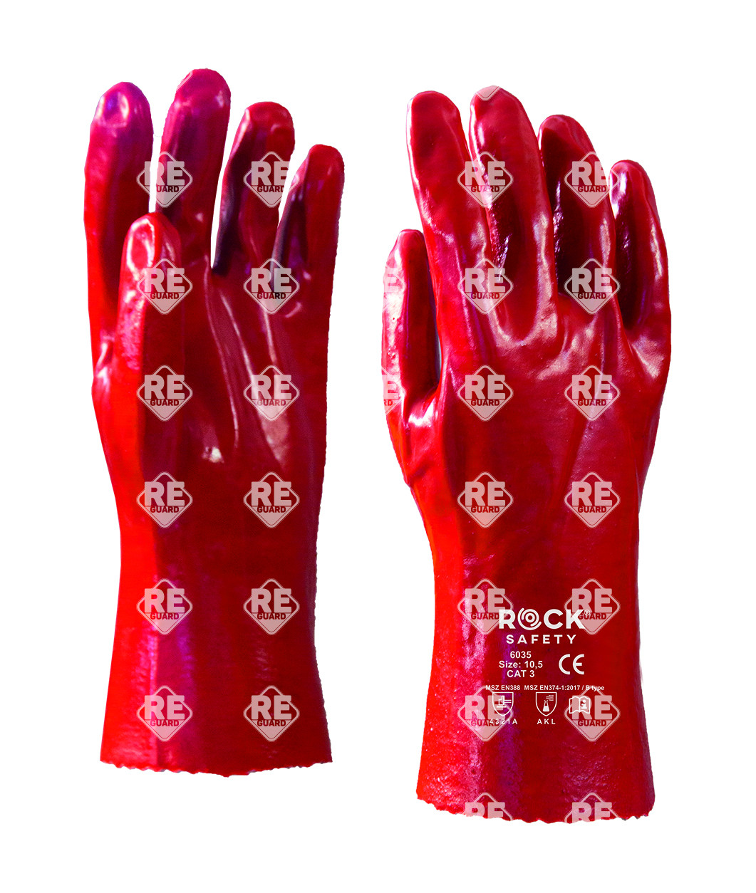 PVC kesztyű, 35 cm hosszú