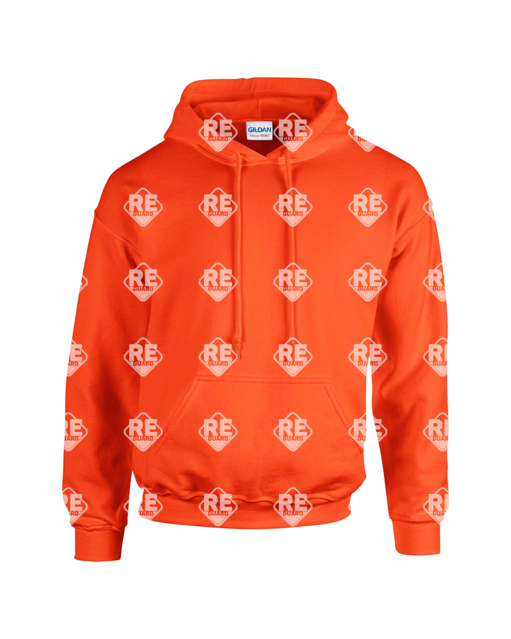 Pulóver Gildan 18500 kapucnis, kevertszálas, kenguruzsebes, antik cherry red, 2XL